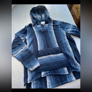 Mens Lucky Brand Blue Hoodie Extra Large